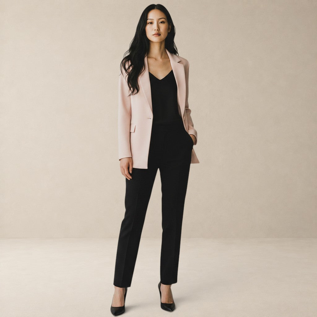 Blazer Feminino Acinturado Bege Double T