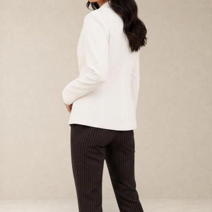 Blazer Feminino Alfaiataria Lauren Off White