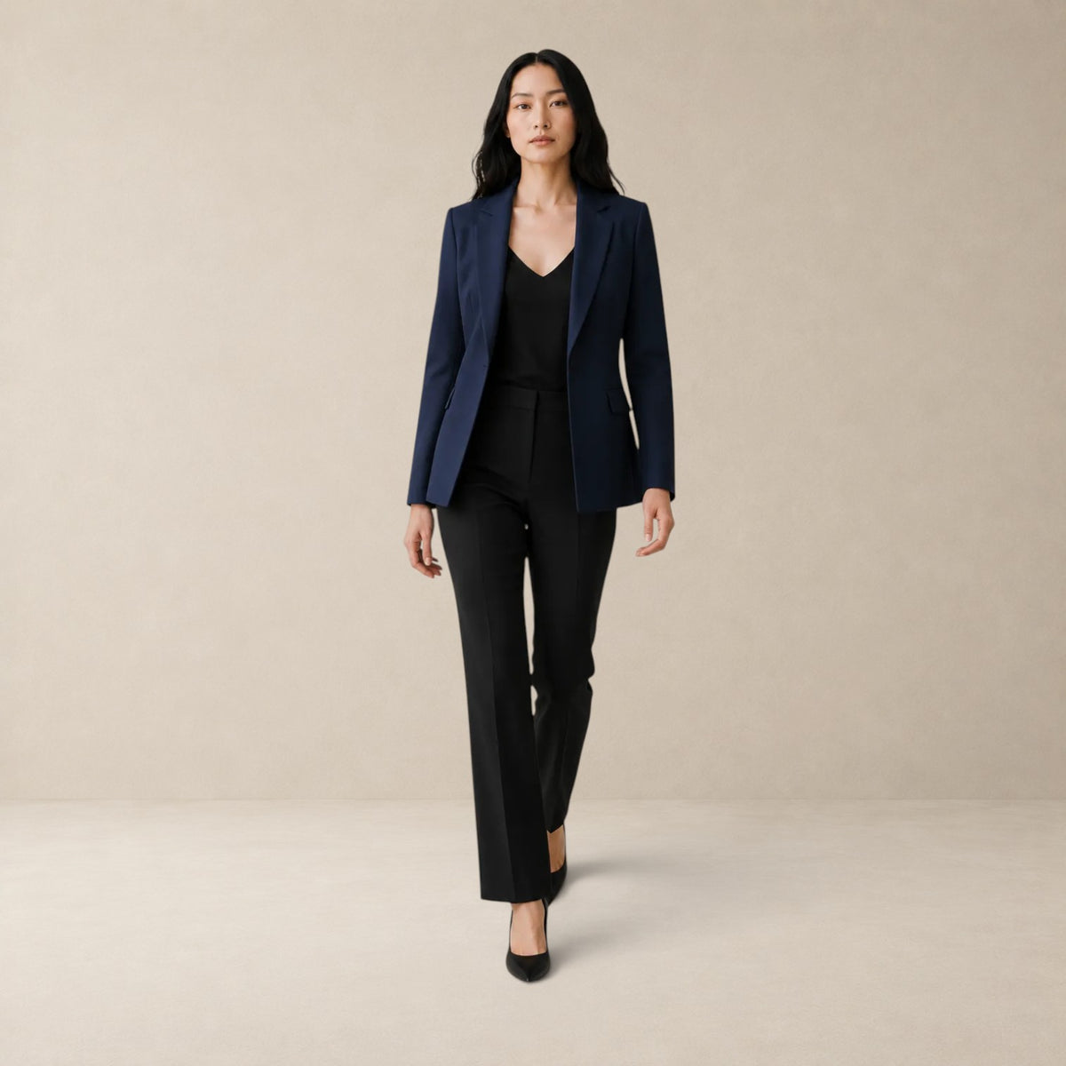 Blazer Feminino Alfaiataria Lauren Azul Marinho