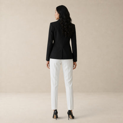 Blazer Feminino Alfaiataria Preto Monóvia