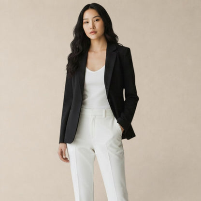 Blazer Feminino Alfaiataria Preto Monóvia
