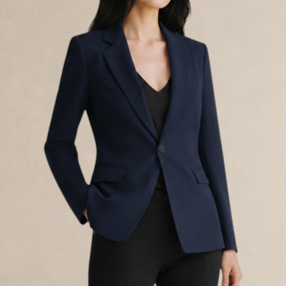 Blazer Feminino Alfaiataria Lauren Azul Marinho