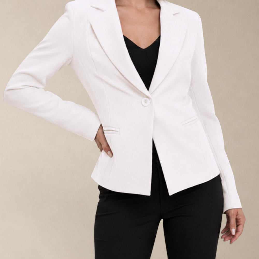 Blazer Feminino Alfaiataria Lauren Off White